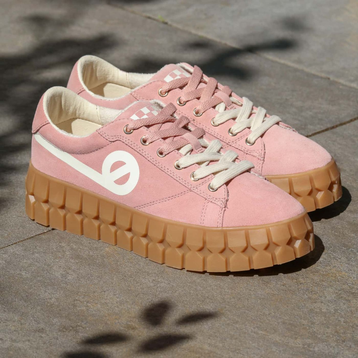 PLAY SNEAKER W - SUEDE/PRINT - ROSE/BLANC CASSE